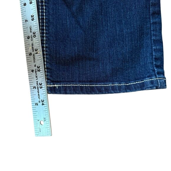 Ariat Women’s REAL Straight Leg Mid Rise Denim Jeans Size 28L Ocean Lita - Picture 9 of 10